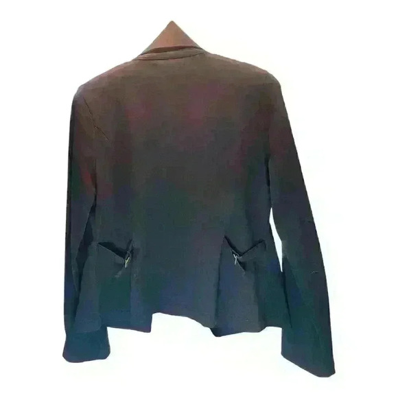 CAbi Women's Military Style Blazer Jacket Blue Button Detail Size M - Picture 2 of 7